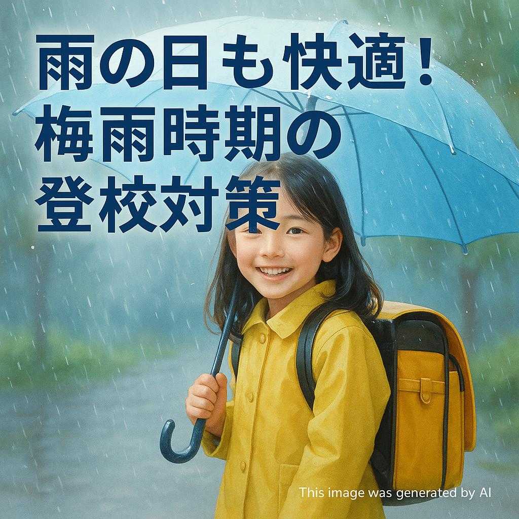 雨の日も快適!梅雨時期の登校対策