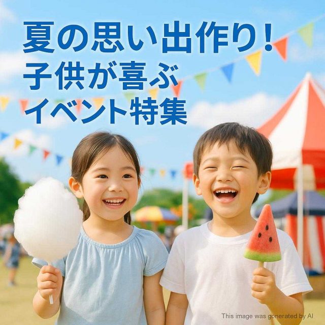 夏の思い出作り！子供が喜ぶイベント特集