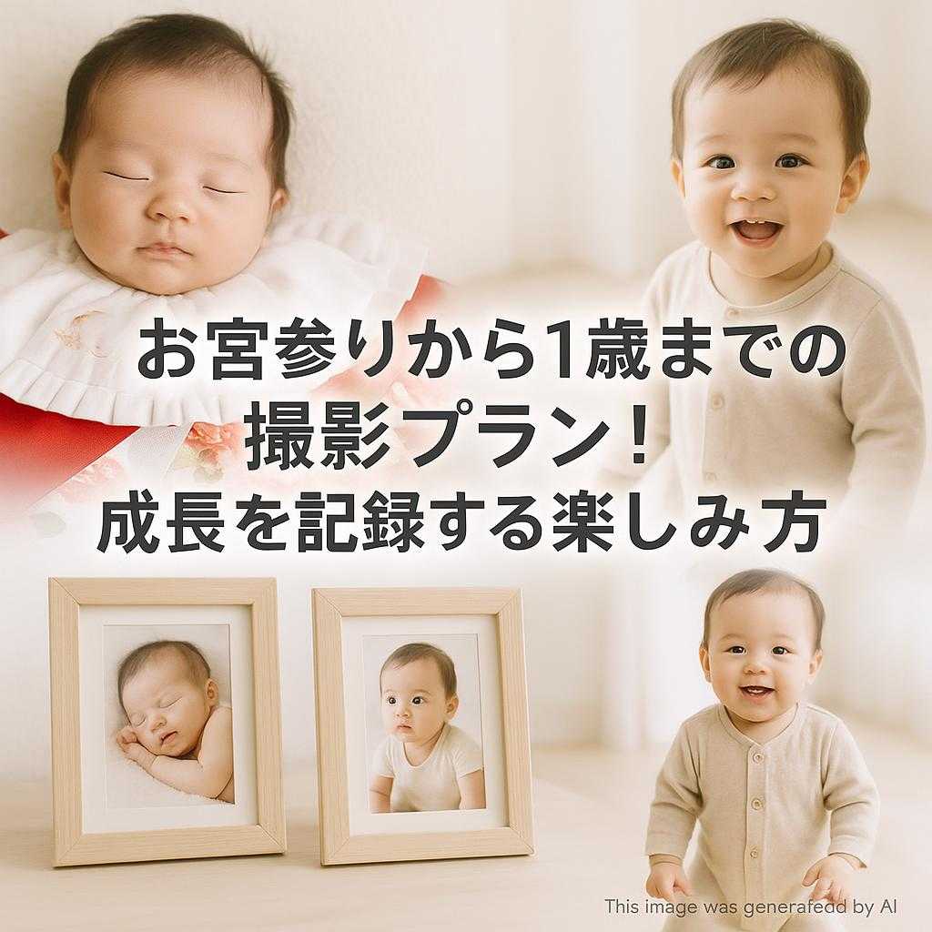 お宮参りから1歳までの撮影プラン! 成長を記録する楽しみ方