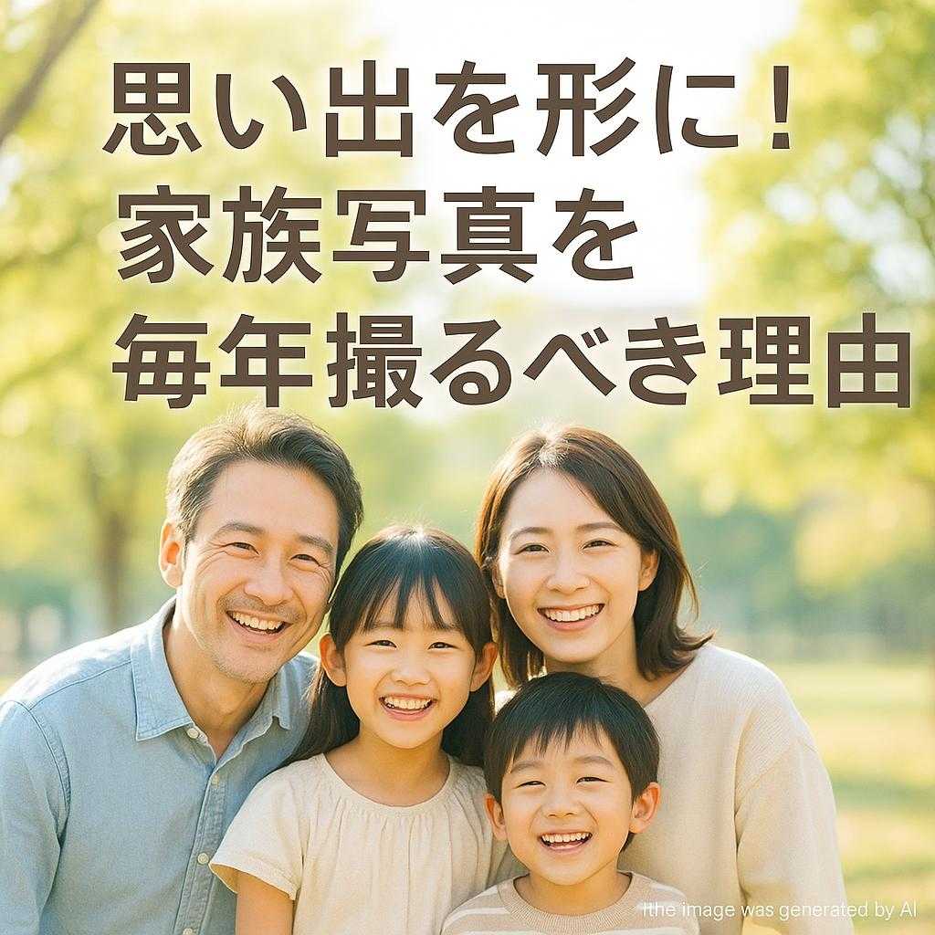 思い出を形に!家族写真を毎年撮るべき理由