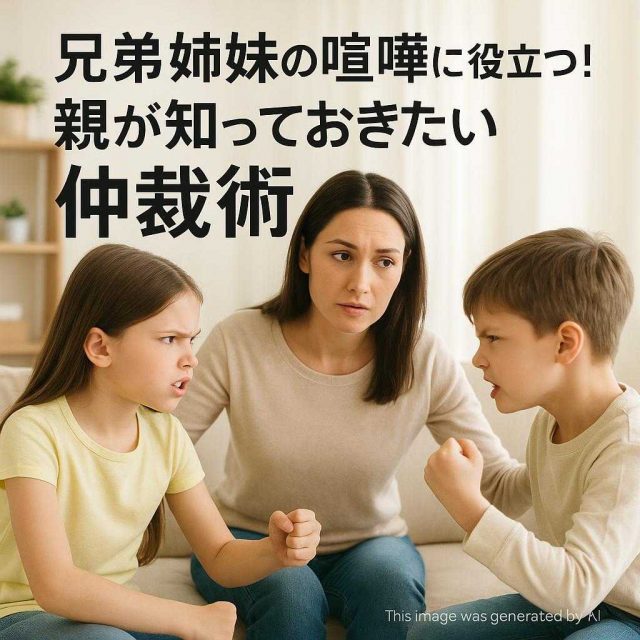 兄弟姉妹の喧嘩に役立つ！親が知っておきたい仲裁術