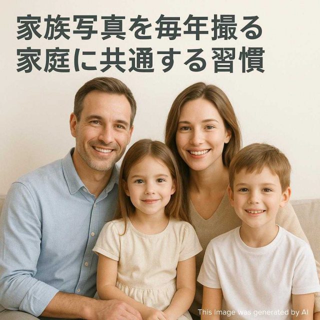 家族写真を毎年撮る家庭に共通する習慣