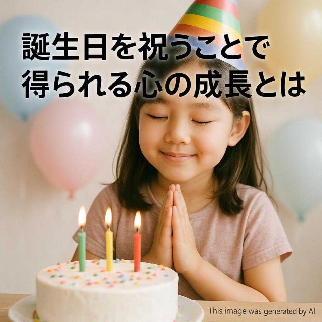 誕生日を祝うことで得られる心の成長とは