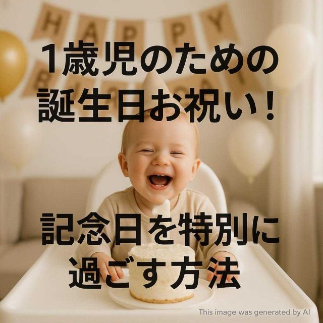 1歳児のための誕生日お祝い！記念日を特別に過ごす方法