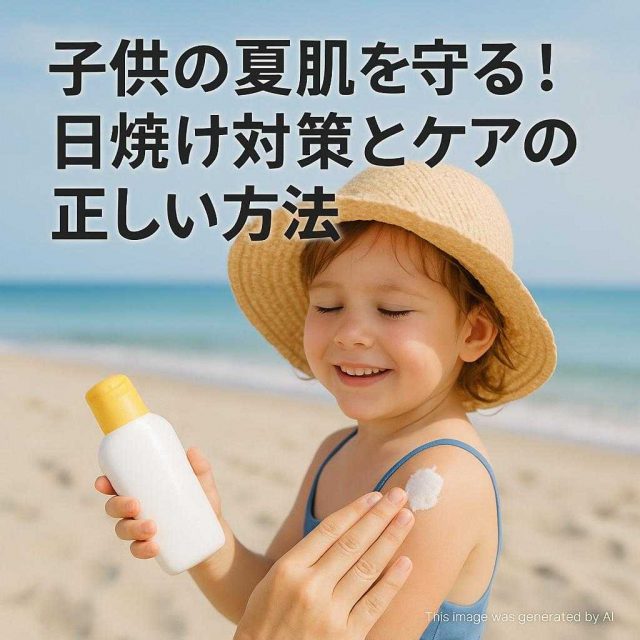 子供の夏肌を守る！日焼け対策とケアの正しい方法