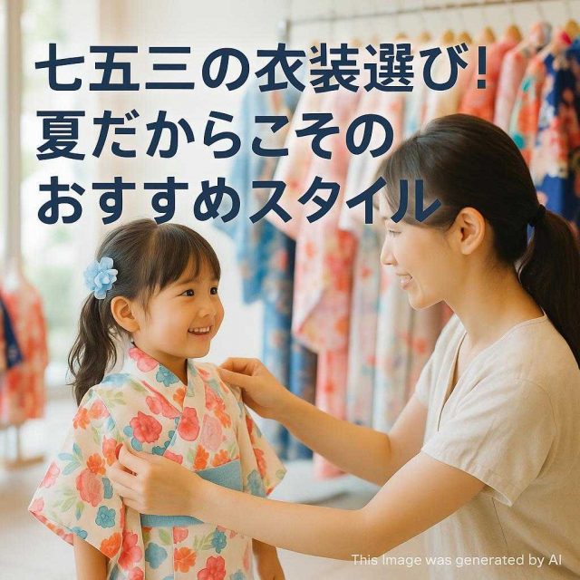 七五三の衣装選び！夏だからこそのおすすめスタイル
