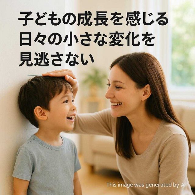 子どもの成長を感じる・日々の小さな変化を見逃さない