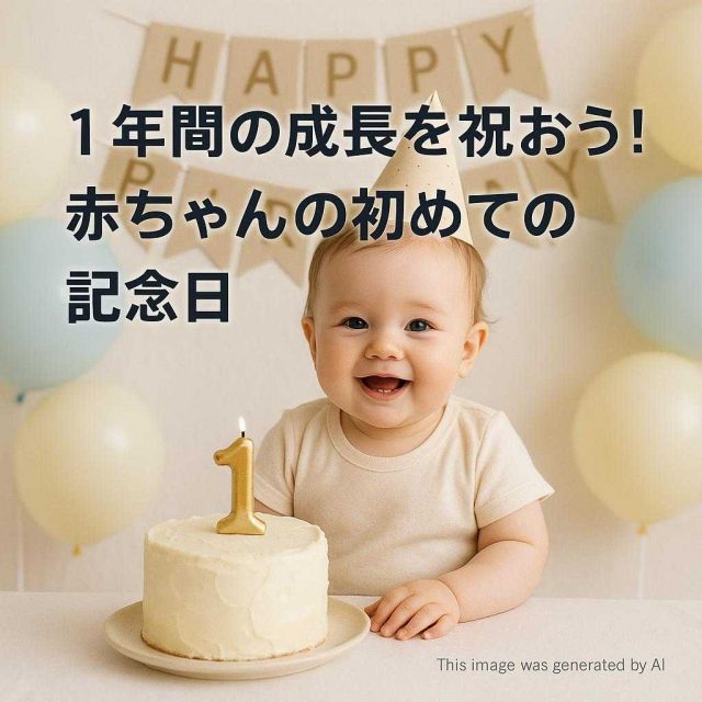 1年間の成長を祝おう！赤ちゃんの初めての記念日