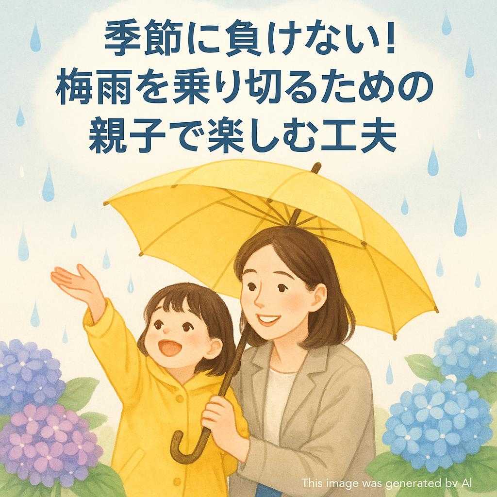 季節に負けない!梅雨を乗り切るための親子で楽しむ工夫