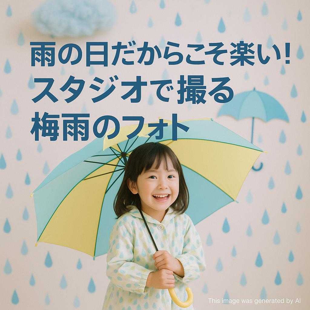 雨の日だからこそ楽しい!スタジオで撮る梅雨のフォト