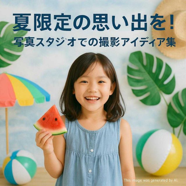 夏限定の思い出を！写真スタジオでの撮影アイディア集