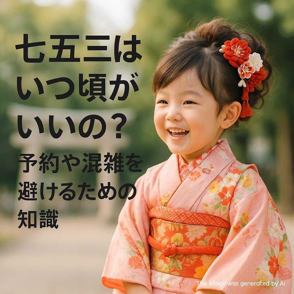 七五三はいつ頃がいいの?予約や混雑を避けるための知識