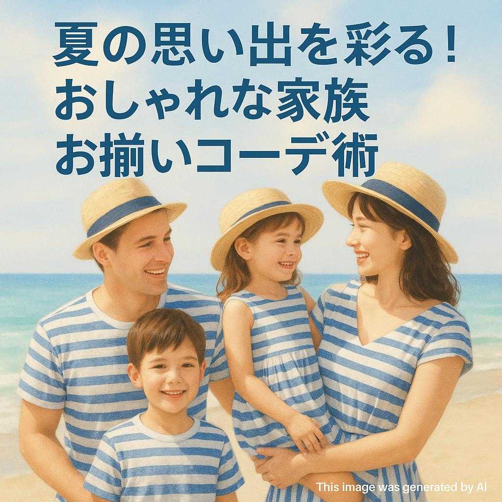 夏の思い出を彩る！おしゃれな家族お揃いコーデ術