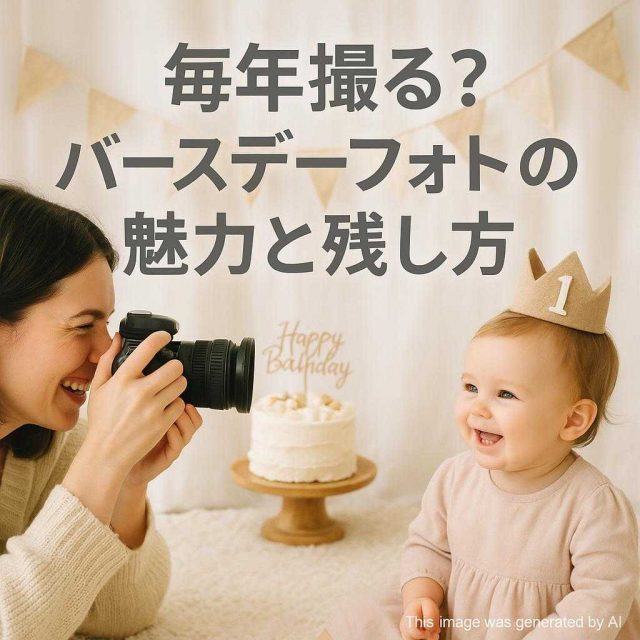 毎年撮る？バースデーフォトの魅力と残し方」