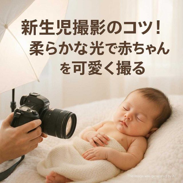 新生児撮影のコツ！柔らかな光で赤ちゃんを可愛く撮る