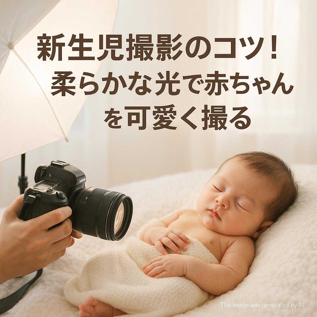 新生児撮影のコツ!柔らかな光で赤ちゃんを可愛く撮る