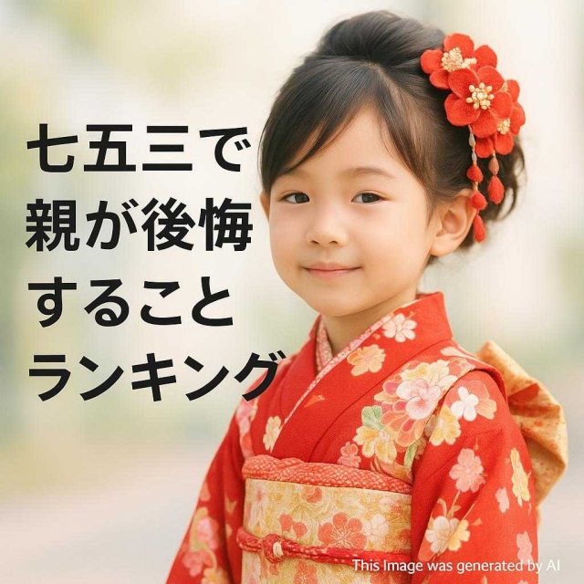 七五三で親が後悔することランキング