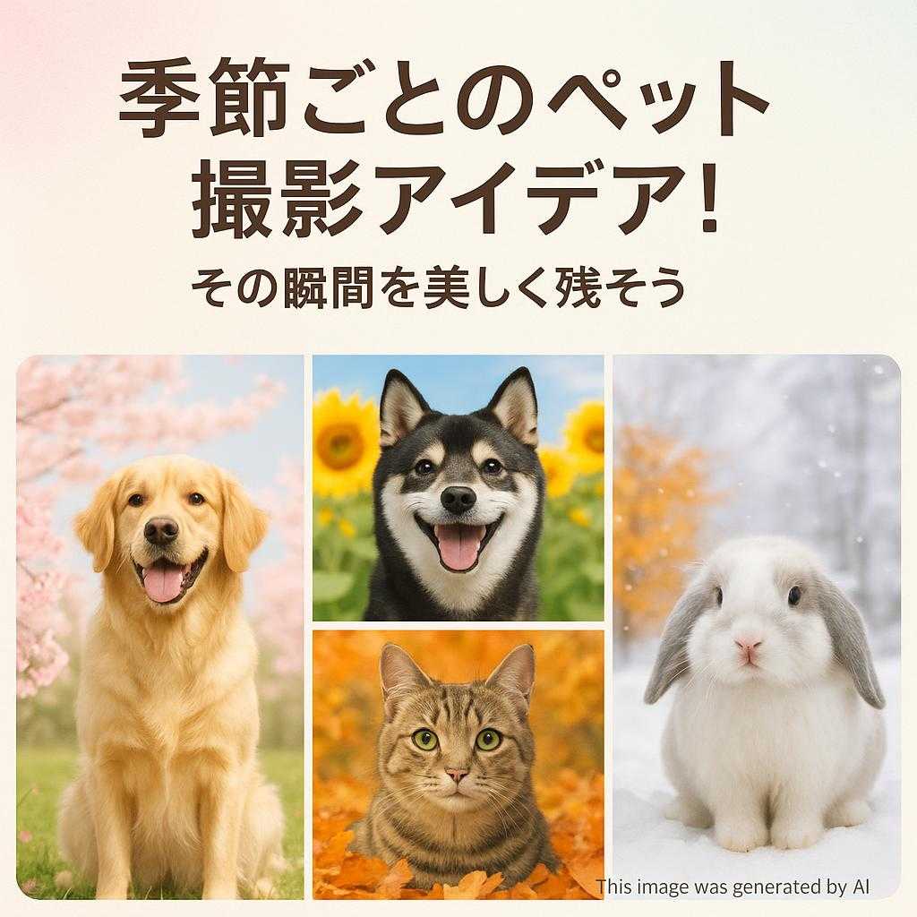季節ごとのペット撮影アイデア!その瞬間を美しく残そう
