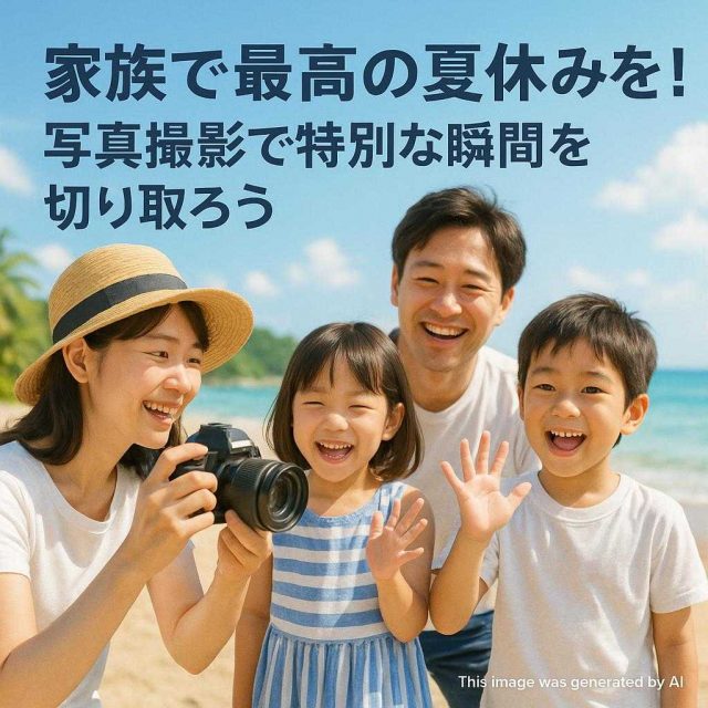 家族で最高の夏休みを！写真撮影で特別な瞬間を切り取ろう