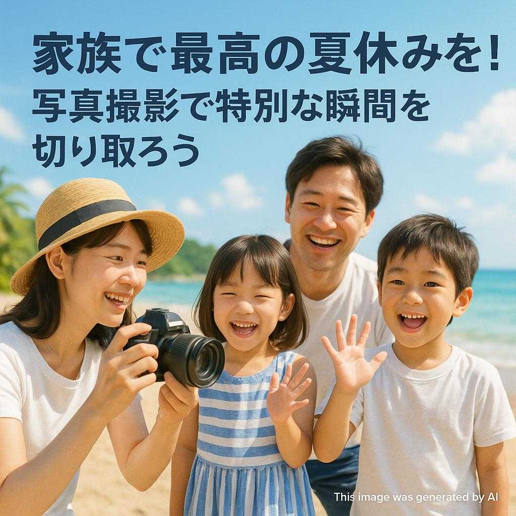 家族で最高の夏休みを!写真撮影で特別な瞬間を切り取ろう