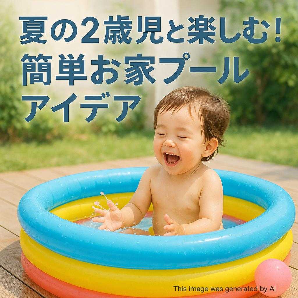夏の2歳児と楽しむ！簡単お家プールアイデア