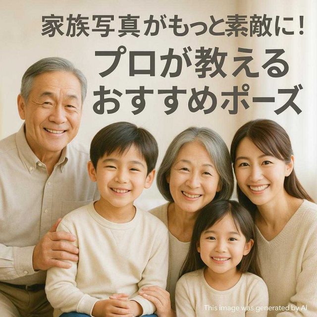家族写真がもっと素敵に！プロが教えるおすすめポーズ