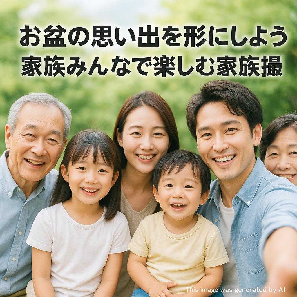 お盆の思い出を形にしよう！家族みんなで楽しむ家族撮影