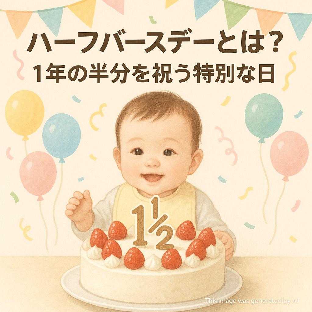 ハーフバースデーとは？1年の半分を祝う特別な日