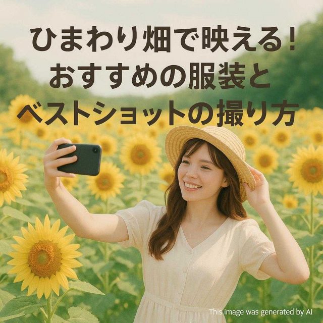 ひまわり畑で映える！おすすめの服装とベストショットの撮り方