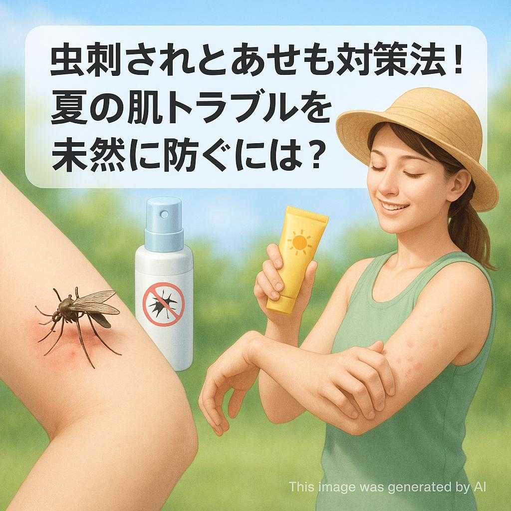 虫刺されとあせも対策法!夏の肌トラブルを未然に防ぐには?