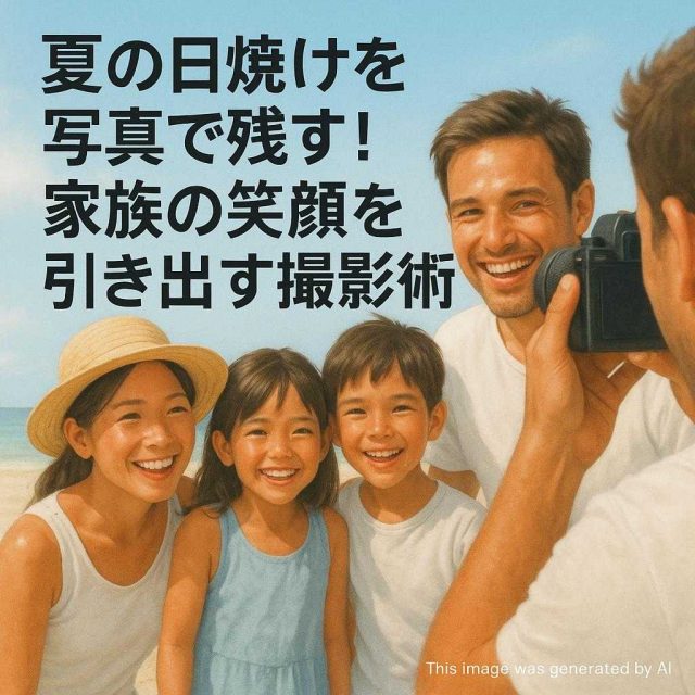 夏の日焼けを写真で残す！家族の笑顔を引き出す撮影術