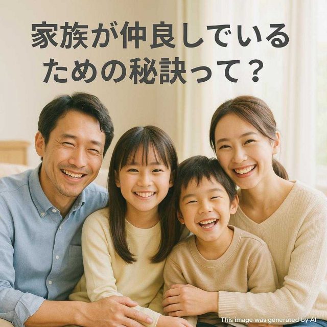 家族が仲良しでいるための秘訣って？