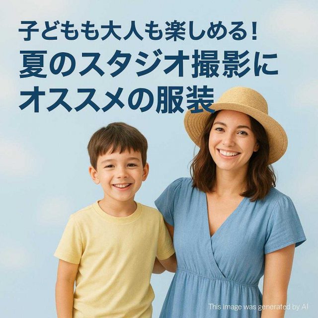 子どもも大人も楽しめる！夏のスタジオ撮影にオススメの服装
