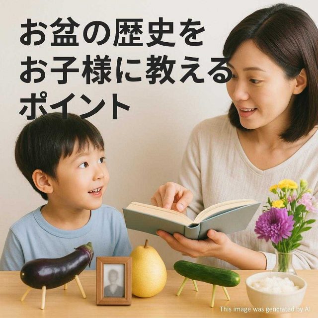 お盆の歴史をお子様に教えるポイント