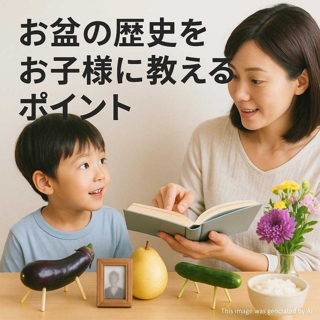 お盆の歴史をお子様に教えるポイント