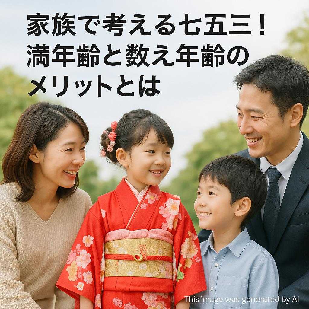 家族で考える七五三！満年齢と数え年齢のメリットとは
