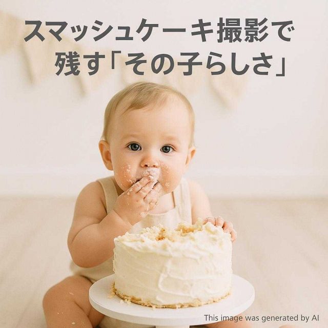 スマッシュケーキ撮影で残す「その子らしさ」