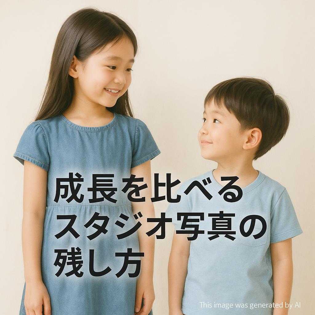 成長を比べるスタジオ写真の残し方