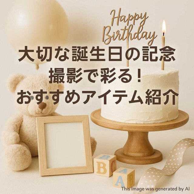 大切な誕生日の記念を撮影で彩る！おすすめアイテム紹介