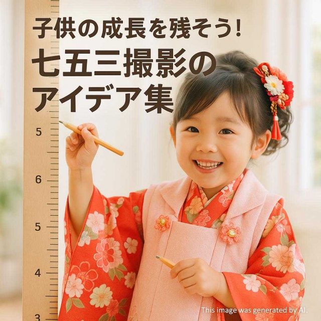 子供の成長を残そう！七五三撮影のアイデア集