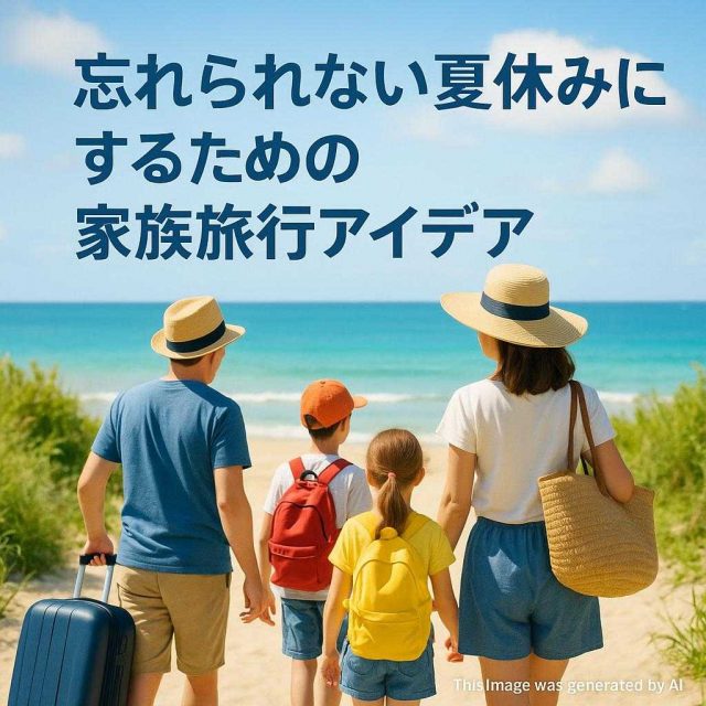 忘れられない夏休みにするための家族旅行アイデア
