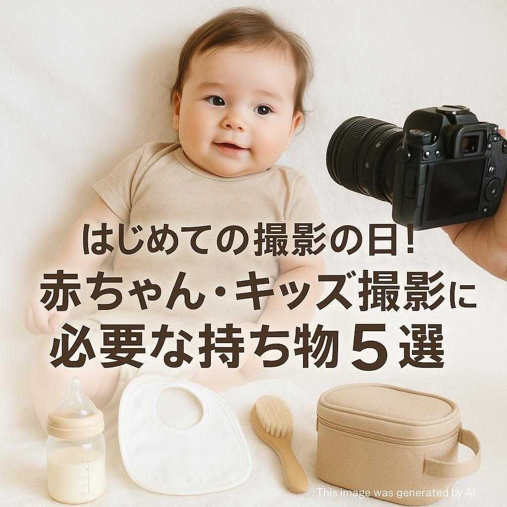 はじめての撮影の日!赤ちゃん・キッズ撮影に必要な持ち物5選