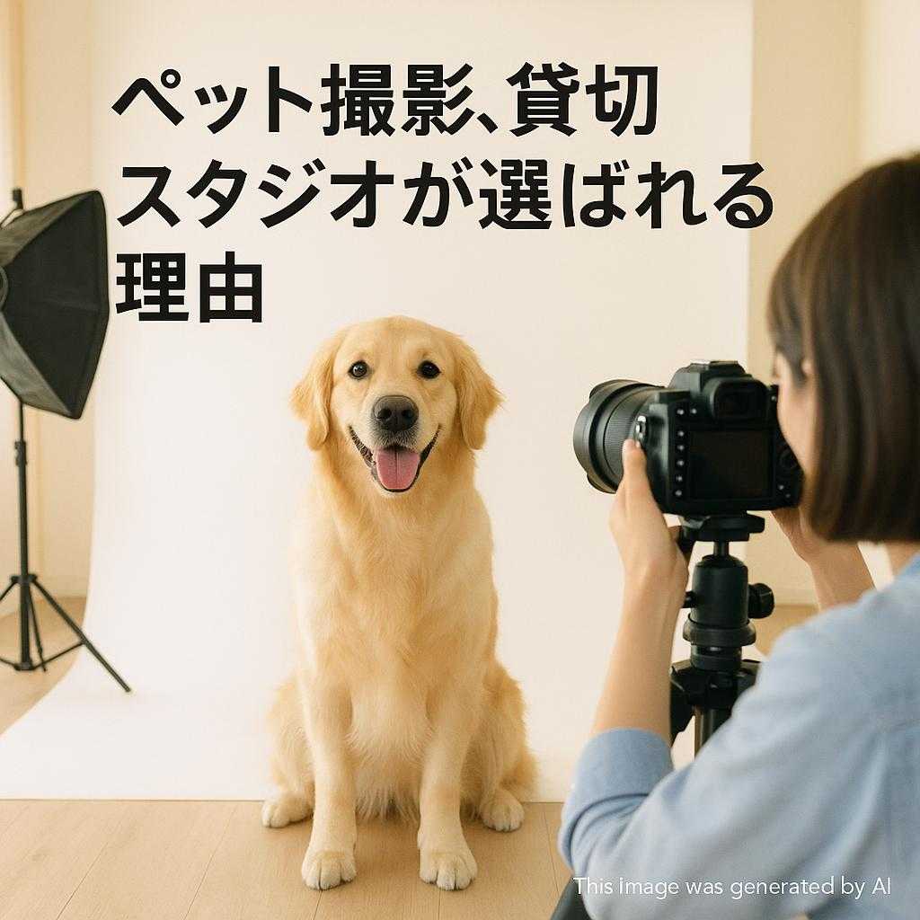 ペット撮影、貸切スタジオが選ばれる理由