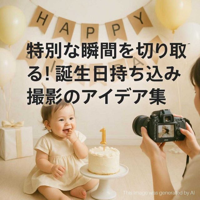 特別な瞬間を切り取る！誕生日持ち込み撮影のアイデア集