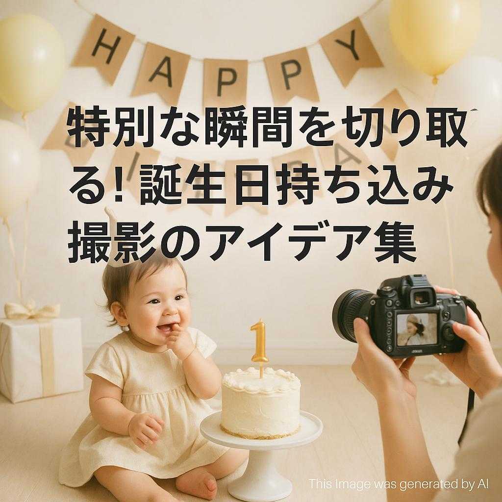 特別な瞬間を切り取る!誕生日持ち込み撮影のアイデア集