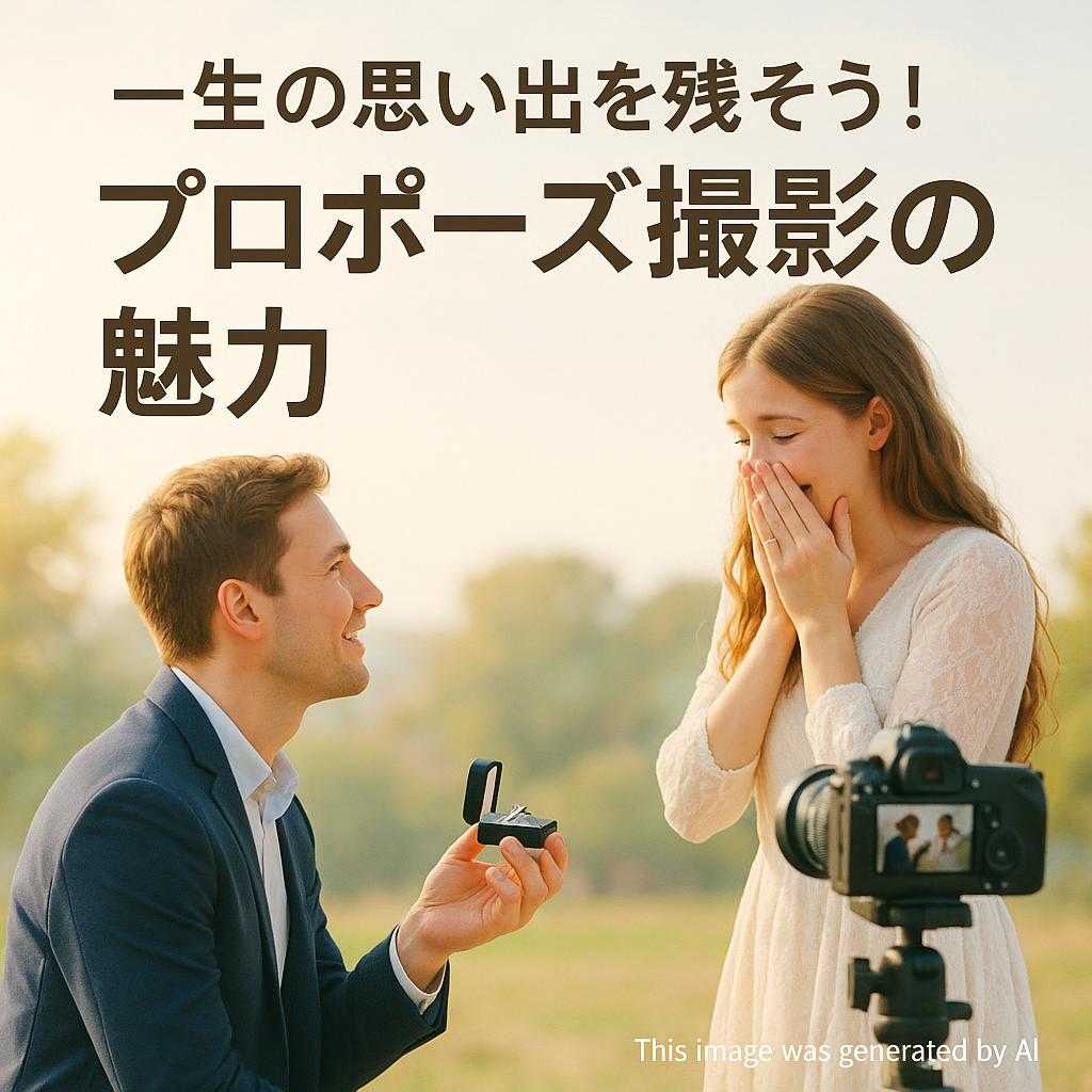 一生の思い出を残そう！プロポーズ撮影の魅力