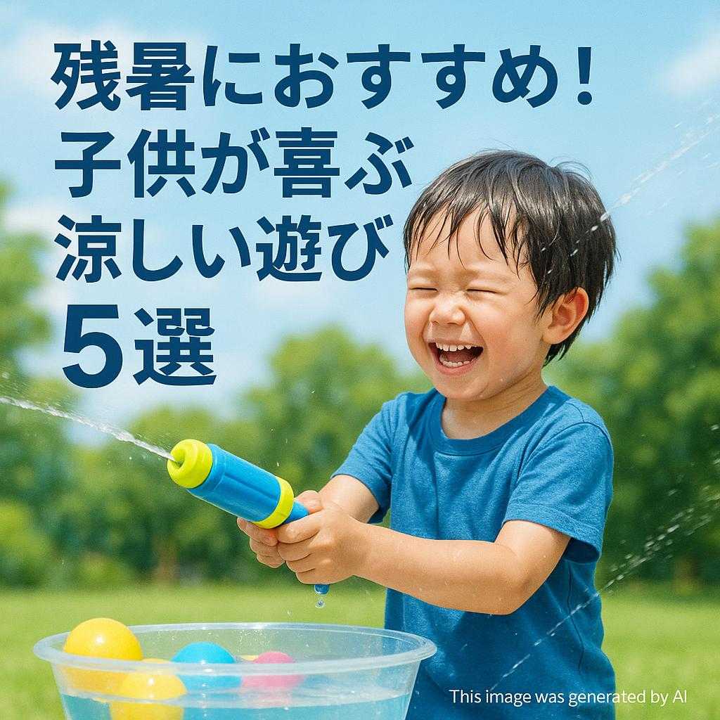 残暑におすすめ!子供が喜ぶ涼しい遊び5選