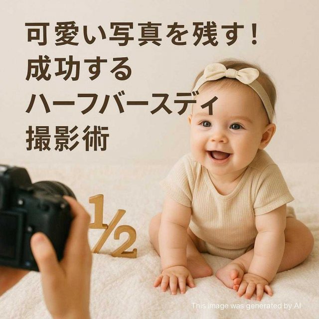 可愛い写真を残す！成功するハーフバースディ撮影術