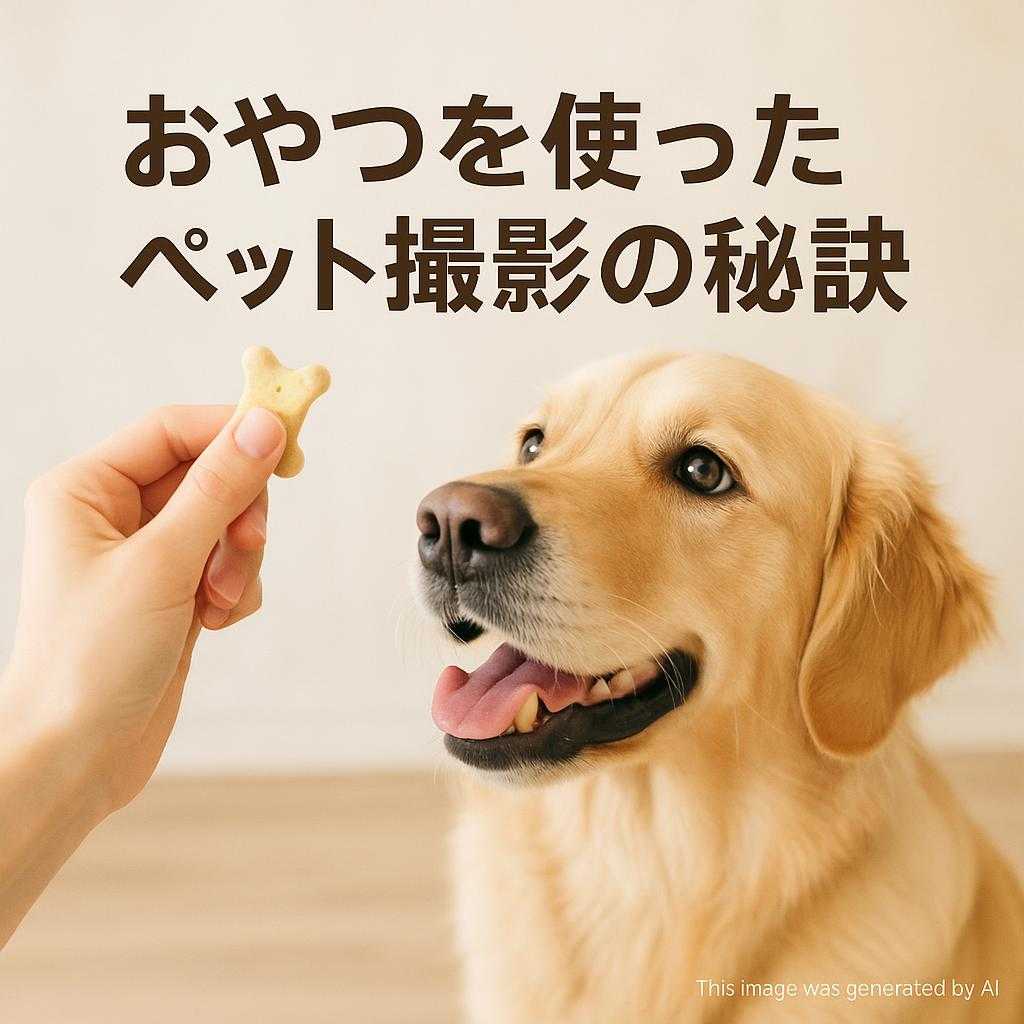 おやつを使ったペット撮影の秘訣