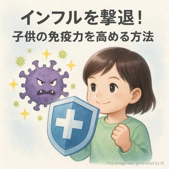 インフルを撃退！子供の免疫力を高める方法